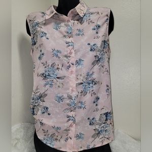 𝅺TIMSEM Floral Sleeveless Shirt 💖2 for 20💖